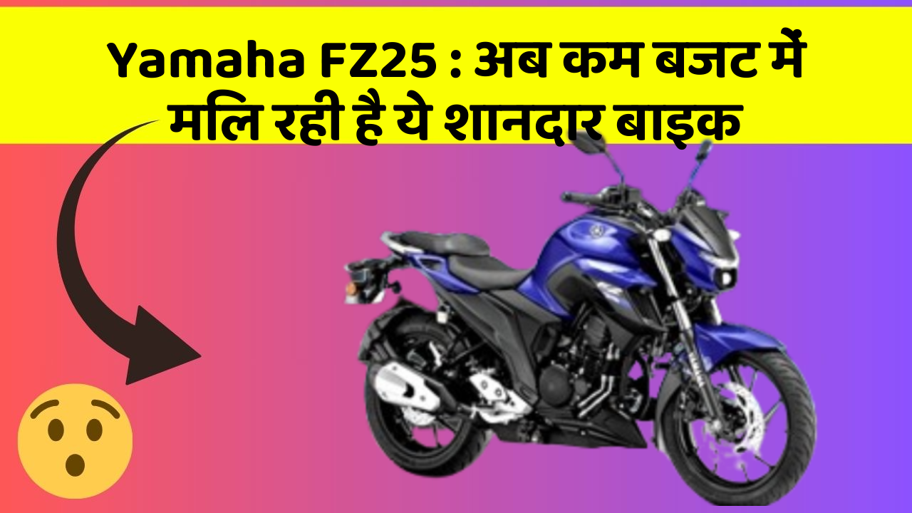 Yamaha FZ25 : अब कम बजट में मिल रही है ये शानदार बाइक