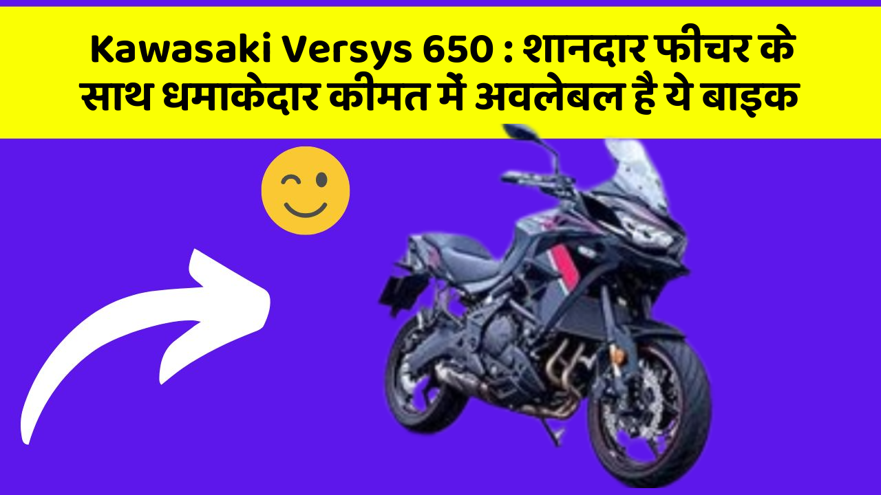Kawasaki Versys 650 : शानदार फीचर के साथ धमाकेदार कीमत में अवलेबल है ये बाइक